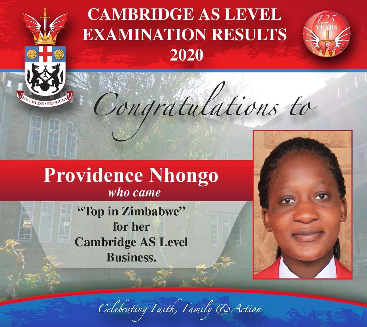 leadership_star's tweet image. Congratulations 🎉 

A hearty congratulations to SLA Alumni, Providence Nhongo was named the Top student in Business Studies in the 2020 As Cambridge exams in Zimbabwe. 

@starleadershipacademy we are raising Africa’s future leaders. 

#Classof2019
#StarOftheWeek