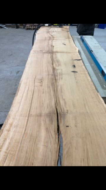 Wow! Look at this stunning top that Mark and Jon from <a href="/redmond_hewitt/">RedmondHewitt</a>  have created from a oak slab they purchased at <a href="/ShelmoreTimber/">Shelmore Timber</a>. For more information please visit our website shelmoretimber.co.uk or call 01785 284718