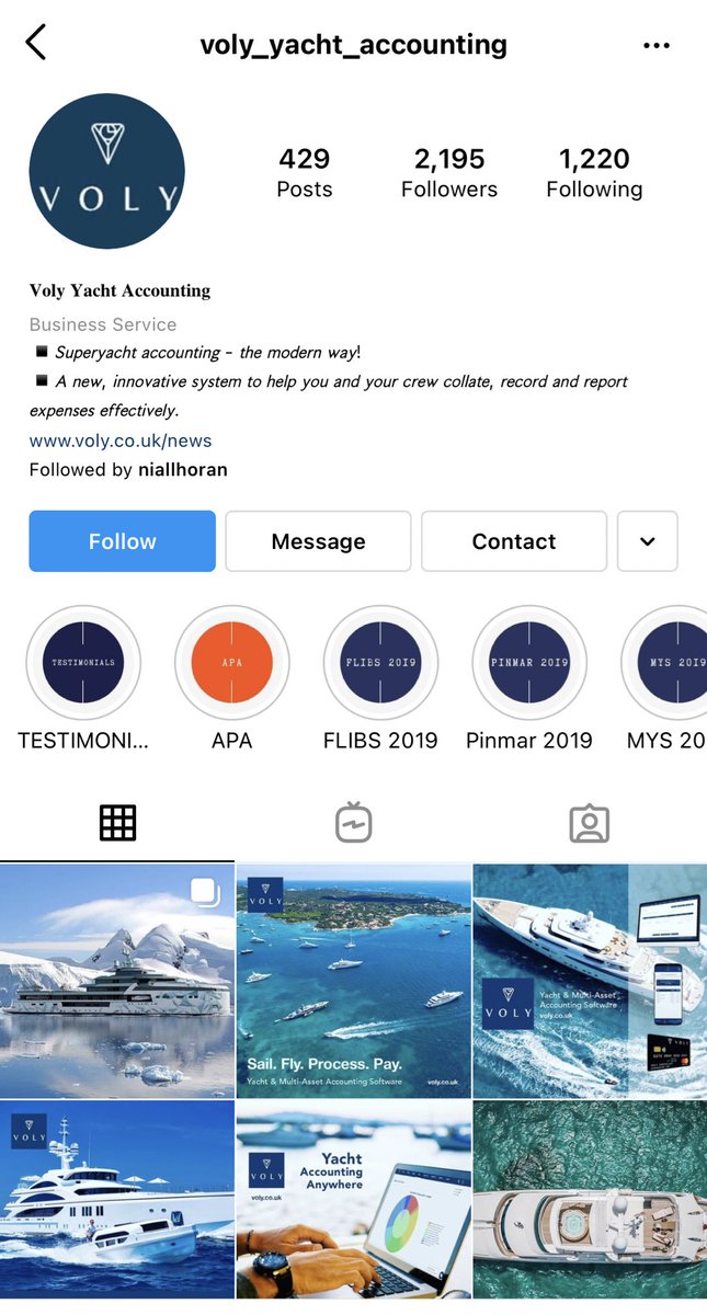 yacht accounting