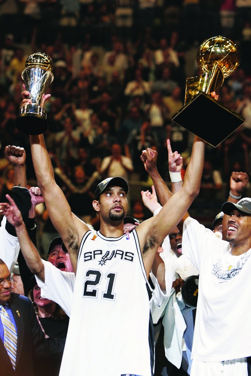 Ducan is unarguably a top 5 career defensive player ever and has a case for being the 2nd greatest defensive player ever. He led the Spurs to the greatest defensive dynasty the NBA has seen since the merger.