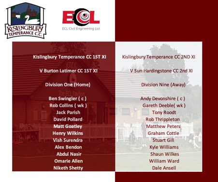 Kislingbury Temperance CC (@kislingbury_cc) on Twitter photo 🏏Team News🏏 1st XI at home to <a href="/BLTCC/">Burton Latimer TCC</a> 1st XI start 12pm & 2nd XI away to Sun Hardingstone CC 2nd XI <a href="/HeveyBS/">Hevey Building Supplies</a> <a href="/official_NCL/">NCL</a> <a href="/TheFixtureMan/">TheFixtureMan</a> <a href="/CFixturelist/">Cricket Fixture list</a> <a href="/TheCricketerMag/">The Cricketer</a> 🏏Team News🏏 1st XI at home to <a href="/BLTCC/">Burton Latimer TCC</a> 1st XI start 12pm & 2nd XI away to Sun Hardingstone CC 2nd XI <a href="/HeveyBS/">Hevey Building Supplies</a> <a href="/official_NCL/">NCL</a> <a href="/TheFixtureMan/">TheFixtureMan</a> <a href="/CFixturelist/">Cricket Fixture list</a> <a href="/TheCricketerMag/">The Cricketer</a>