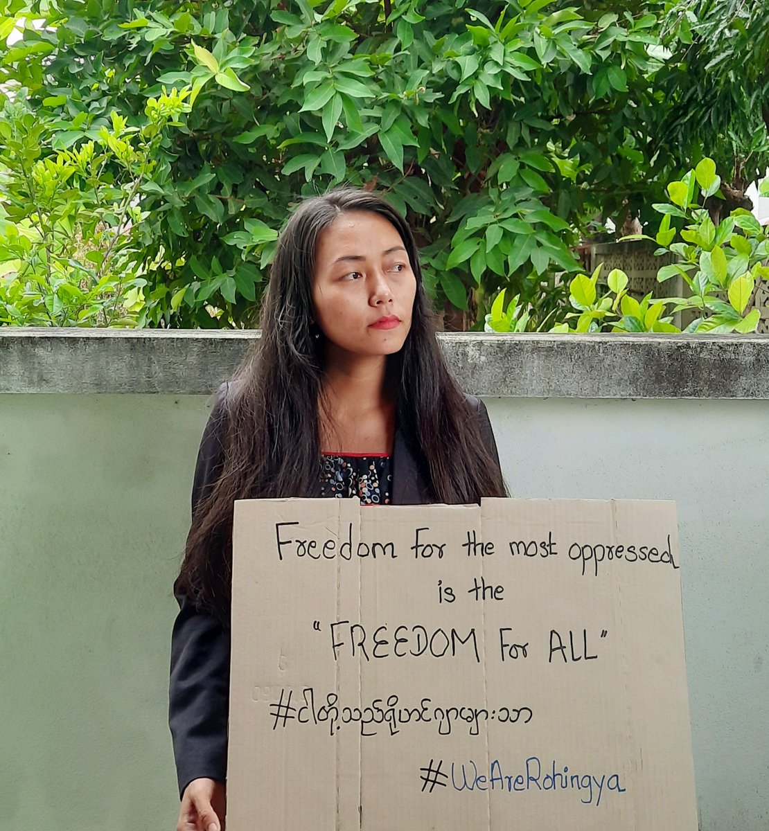 Thinzar Shunlei Yi (@thinzashunleiyi) on Twitter photo If you r not standing with #Rohingya now, when would you??
I wholeheartedly felt miserable w/ all uncertainties abt oppressed after listening US's Congress Hearing esp the response frm <a href="/NUGMyanmar/">National Unity Government Myanmar</a> re/ #Rohingya.
We, youth in MM demand Freedom & Equality for ALL.#WeAreRohingya If you r not standing with #Rohingya now, when would you??
I wholeheartedly felt miserable w/ all uncertainties abt oppressed after listening US's Congress Hearing esp the response frm <a href="/NUGMyanmar/">National Unity Government Myanmar</a> re/ #Rohingya.
We, youth in MM demand Freedom & Equality for ALL.#WeAreRohingya