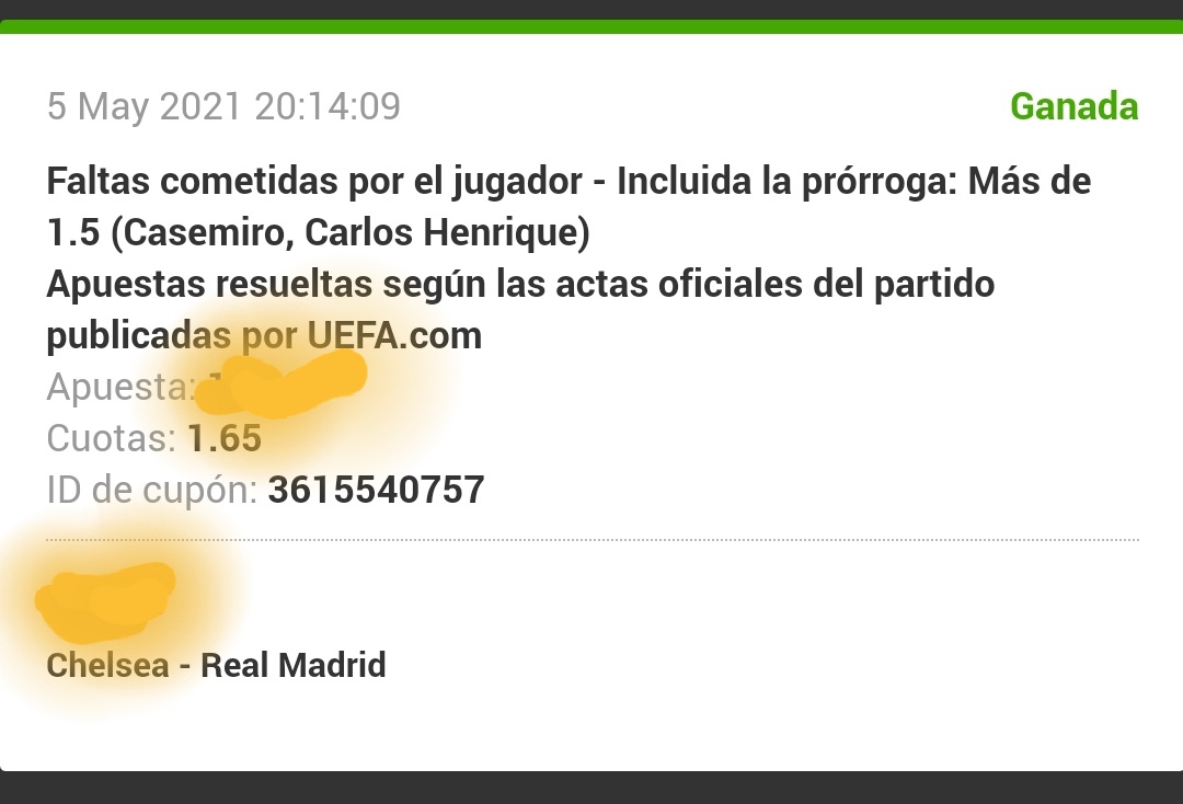 Rob7_oficial's tweet image. Del Carrusel de apuestas de ayer aquí están los resultados ✅✅✅

Se falló el tiro a puerta de Vinicius y la falta de Thiago Silva ❌❌❌

Lo importante que se salió con buenos beneficios, sobretodo la buena cuota de Eden Hazard a 2&apos;20 ✅💶.

#apuestasdeportivas #UCL #Rob7