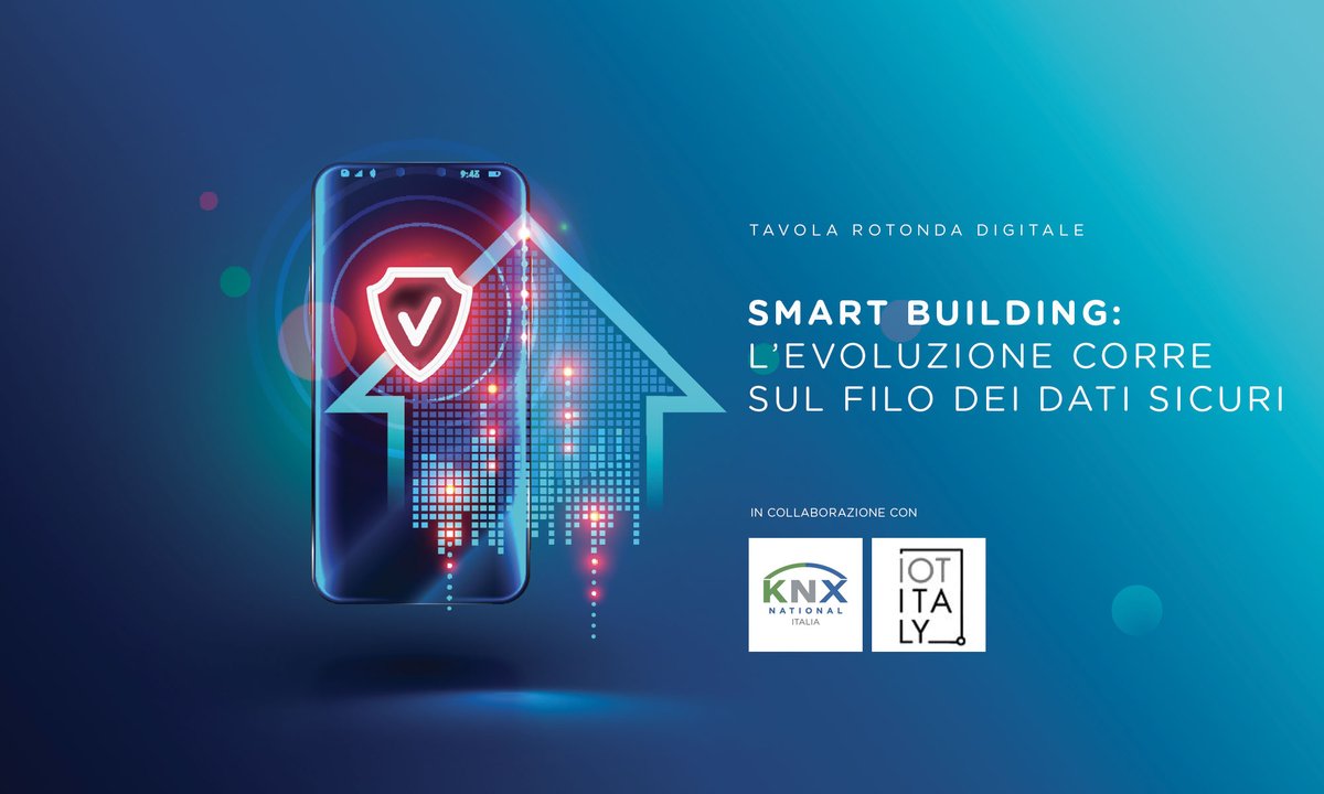 KNXItalia's tweet photo. 💡Smart Building: l’evoluzione corre sul filo dei dati sicuri – 12 Maggio 16.30💡
Registrati all'interessantissimo webinar organizzato da KNX Italia insieme a IoTItaly!
Tutte le info al link:https://t.co/D23L3XaT1q https://t.co/OBCBpECBTn