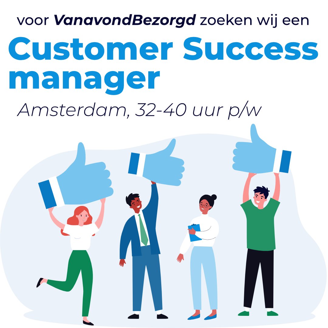 Vind je het leuk om je te verdiepen in de wensen van de klant en ben jij pas tevreden als de klant dat ook is? Dan zijn wij op zoek naar jou!

redjepakketje.nl/vacatures/cust…

#vacature #customersuccessmanager #csm #fulltime #amsterdam