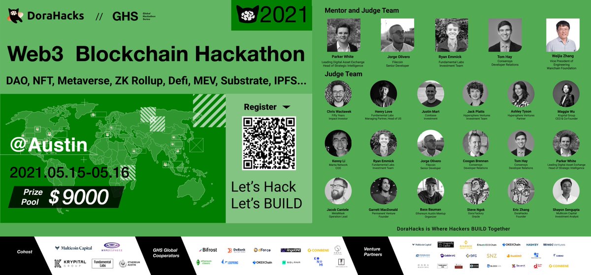 🗣️ #Wanchain BIG 🧠 &amp; VP of Engineering Dr. <a href="/MPhysics3/">Weijia Zhang, PhD</a> will serve on the mentor and judge team at this year's <a href="/DoraHacks/">DoraHacks</a> Austin Web3 #Blockchain #Hackathon!