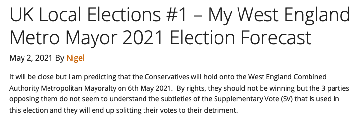 LendLocalUK's tweet photo. 'By rights, [@Samuel4WECA] should not be winning but the 3 parties opposing do not seem to understand the subtleties of the Supplementary Vote (SV) used in this election &amp; they will end up splitting their votes to their detriment...'

cc @StephenRW01 @sandyhruthven @votedannorris https://t.co/okorwIhP0a