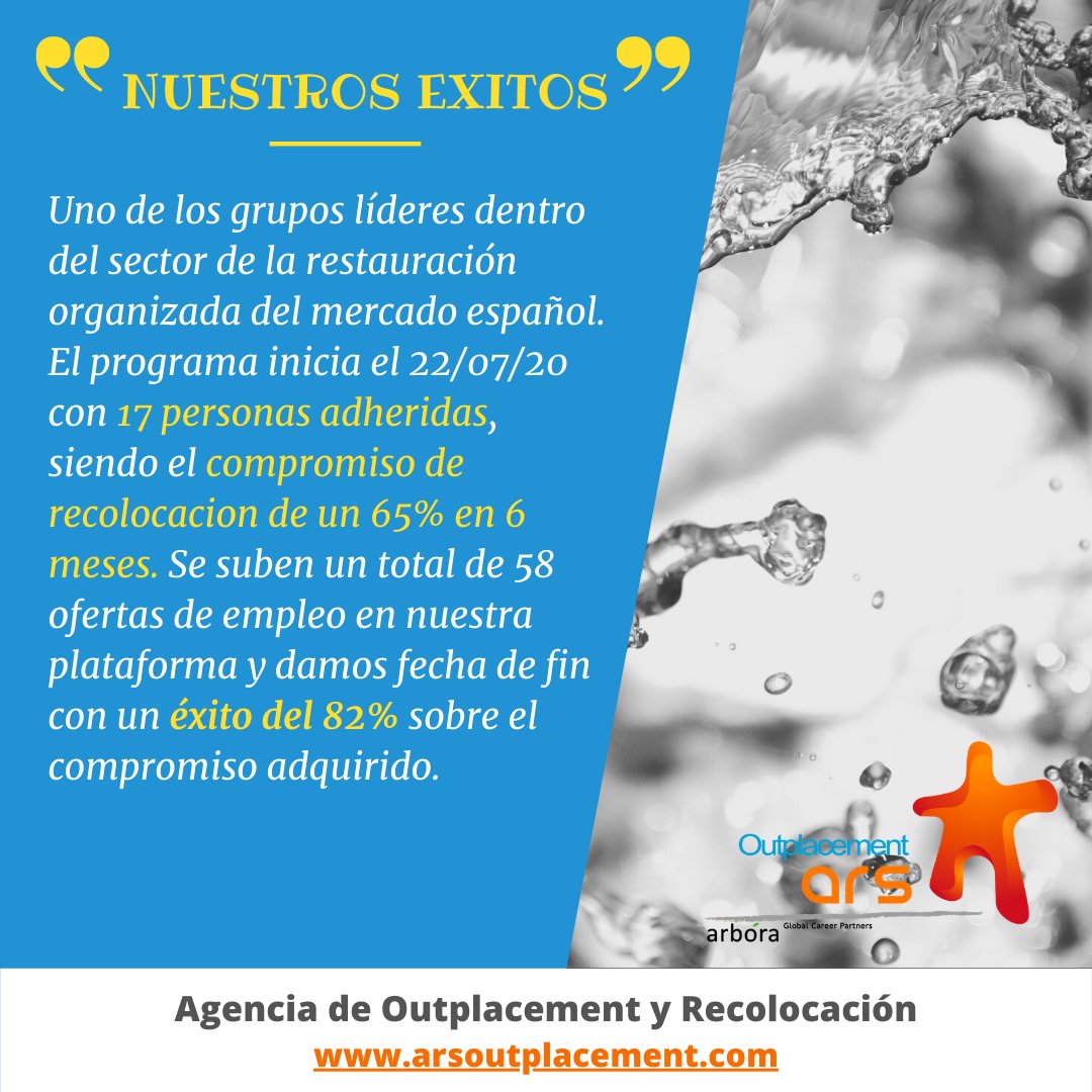 ArsOutplacement's tweet image. Nuestro compromiso con el #empleo.
#RRHH #RRLL #Recolocación