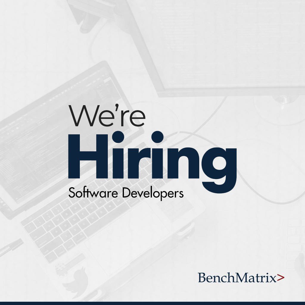 BenchMatrix_'s tweet image. We Are Hiring!
Software Developers | BenchMatrix is looking for competent and motivated Software Developers.
to apply visit: Benchmatrix.com/careers
#Hiring #BenchMatrix #softwaredevelopers
