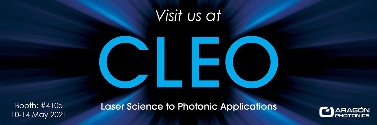 We are excited to exhibit at @CLEOConf 2021, the premier international forum for scientific and technical optics! Register now to visit the team at our digital booth: #4105 👉 expocadweb.com/21cleo/ec/form… #cleo2021