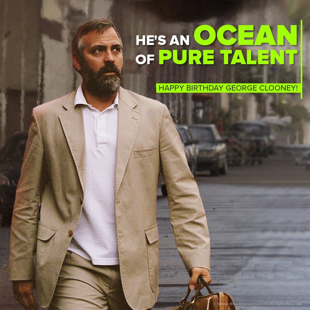   A very happy birthday to a global star with a magnetic personality, Mr. George Clooney! 