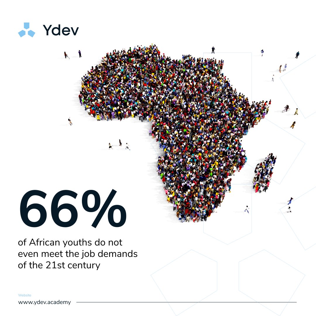 ydevacademy's tweet photo. ‘The extent of Africa’s skill crisis is made clear in the 2019 African Development Bank report. The report shows a contrasting reality between the skills required on-the-job, and the skill set that many African youths possess.’
#education #africa #digitalskills #ydev #startup https://t.co/nsKWk0b3hL