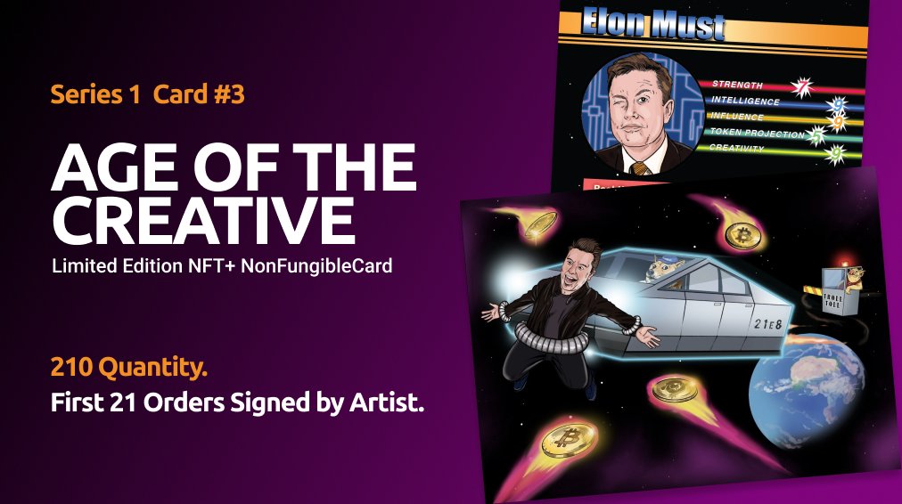 CFlipNFT's tweet photo. Series1 Cards 1-4 Now Available!
👉https://t.co/YdMWPH55D5
#BitcoinNFT #NFT #NFTart
#AgeOfTheCreative #DigitalPeggedPhysical #CFlip https://t.co/7aG0koU0EB