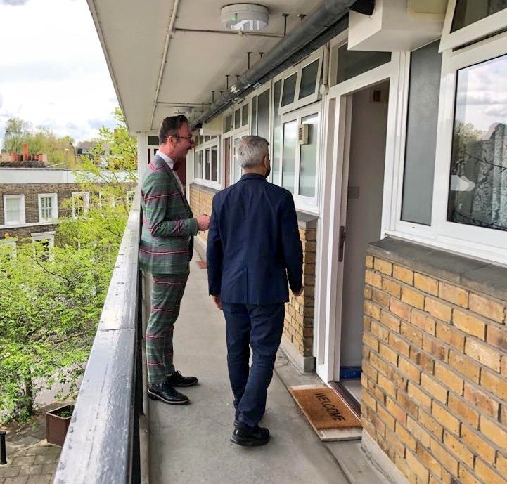 Today's election is a two-horse race between me and the Tory candidate, who doesn't share London's values.Good to be out with Team  @LambethLabour reminding local residents that every vote matters. If you love London - vote for it!  #VoteLabour  #TeamKhan