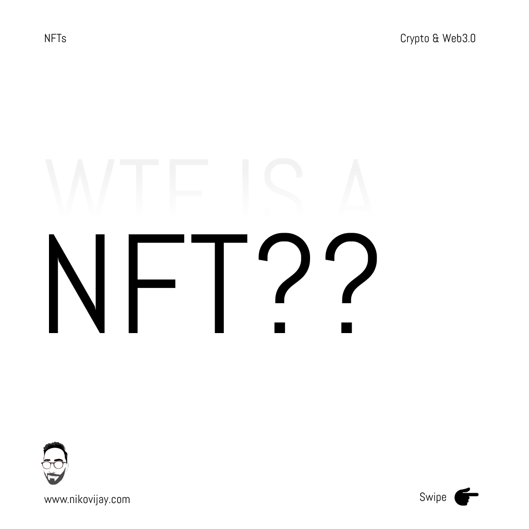 So  #NFTs are everywhere - WTF are they and why should you care you ask? Here's a little thread i've created to distill my thoughts 