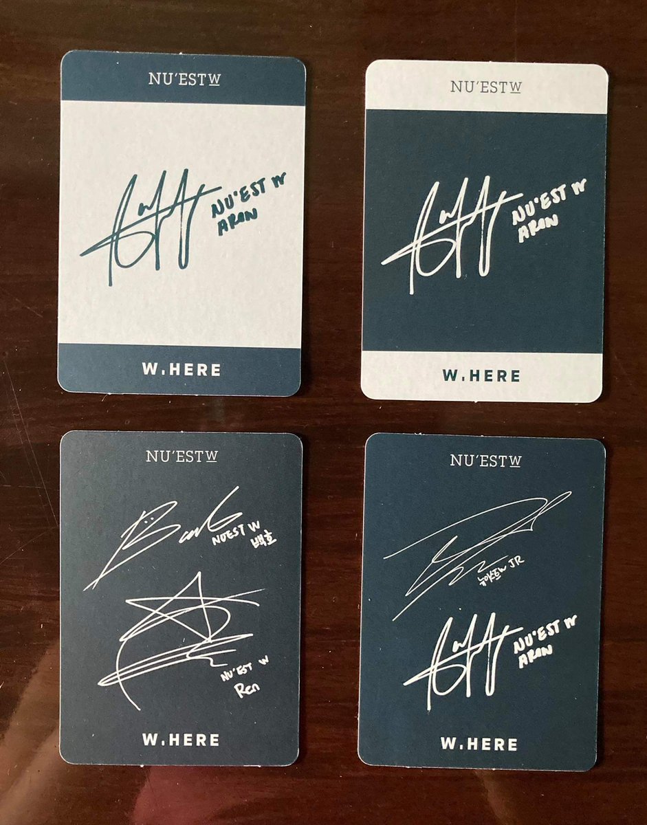  #HFPHOnhand SALENU'EST Official Album Photocards - W, HERE P100 each + LSFOriginal price: P150 eachItem code: NU1, NU2, NU3, NU4tags: wts lfb ph only onhand nuest