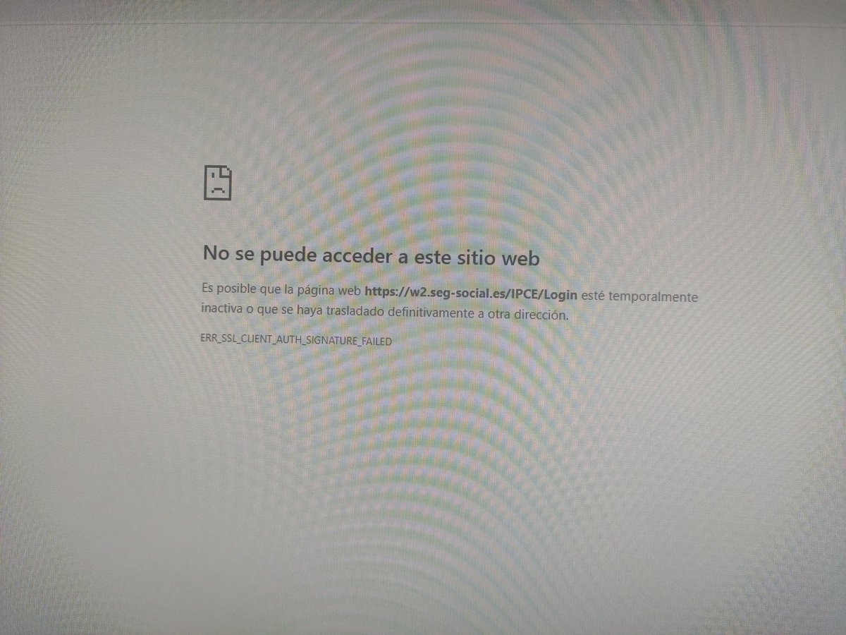 Pantanidj's tweet photo. @info_TGSS No funciona ni desde Chrome, ni desde Edge desde ayer https://t.co/QrJGfHIxvv