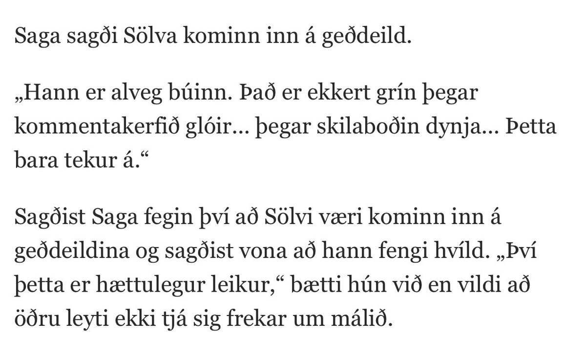 Það er greinilega ekki sama Jón og séra Jón. 

Fólk með alvarlega geðvanda hangir á biðlistum svo árum skiptir, fólki ítrekað vísað frá eftir alvarlegar sjálfsvígstilraunir og sjálfsskaða og viðunandi þjónusta við fólk í áföllum er ekki einu sinni til staðar. Flott.