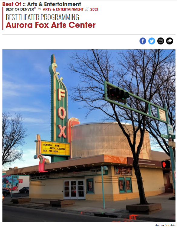 City of Aurora, CO on Twitter "Congrats The_Aurora_Fox on being named