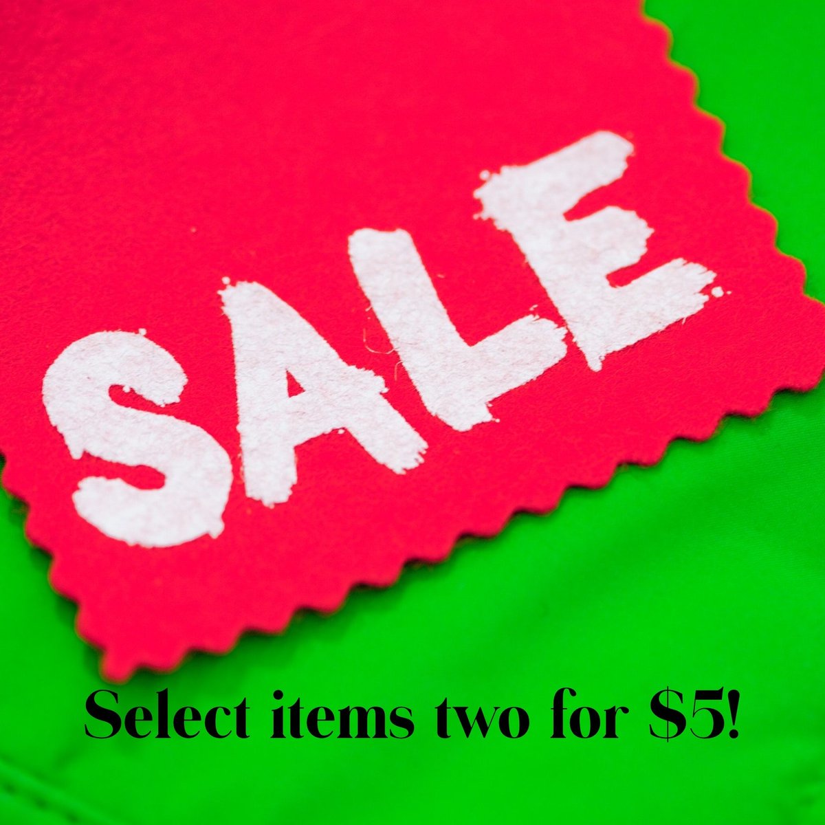 Wonder what deals you’ll find at our Second Saturday Sale this Saturday from 9am to noon. #BargainHunt #bargain #bargains #thrift #thrifting #thriftstore #resale #resalefashions #resaleBoutique #resaleshop #upscaleresale #resaleretail #sustainabkefashions
