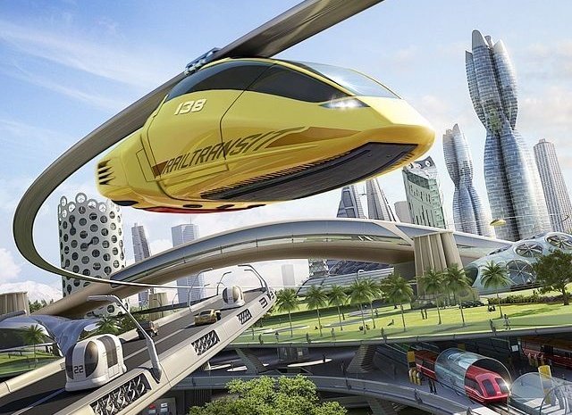 Германия 2025 год. Летающая машина. Obshetvonneiy transport budeshego. Город будущего транспорт. Летающий транспорт будущего.