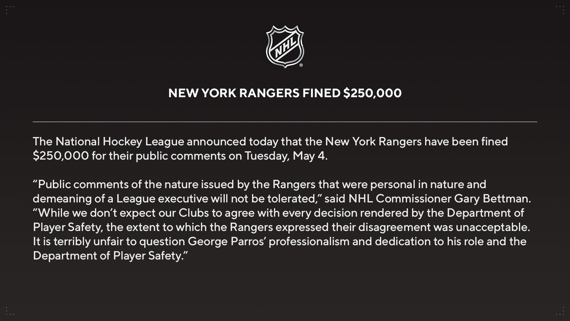 New York Rangers News - NHL