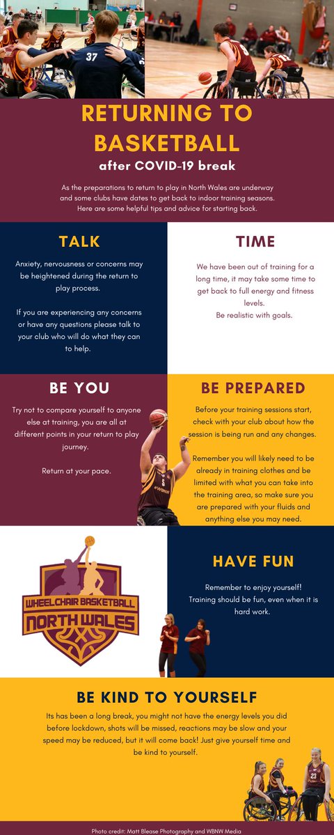 WBNW (@wbnwknights) on Twitter photo As the preparations to return to play in North Wales are underway, here are some helpful tips and advice for starting back. 🏀🏀🏀🏴🏴
#WeAreKnights
#WBNW
#NorthWales
#InThisTogether
<a href="/BritWheelBBall/">British Wheelchair Basketball</a> <a href="/monhawkswbc/">Anglesey Hawks</a> <a href="/ConwyThunderWBC/">Conwy Thunder WBC</a> @RhylRaptorsWSC <a href="/dsw_news/">Disability Sport Wales</a> As the preparations to return to play in North Wales are underway, here are some helpful tips and advice for starting back. 🏀🏀🏀🏴🏴
#WeAreKnights
#WBNW
#NorthWales
#InThisTogether
<a href="/BritWheelBBall/">British Wheelchair Basketball</a> <a href="/monhawkswbc/">Anglesey Hawks</a> <a href="/ConwyThunderWBC/">Conwy Thunder WBC</a> @RhylRaptorsWSC <a href="/dsw_news/">Disability Sport Wales</a>