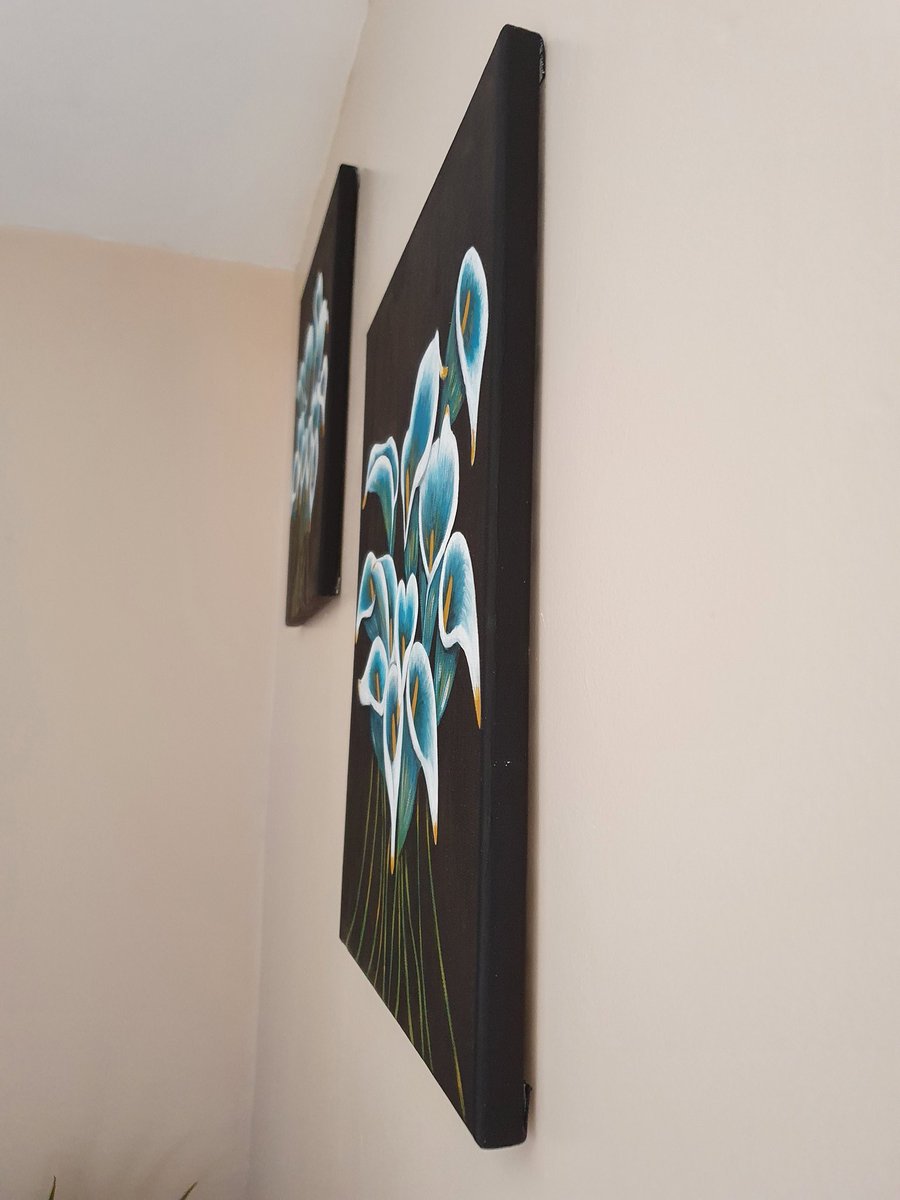 LimitlessCreat2's tweet photo. Original Acrylic Painting Set on box Canvas 'Beautiful Teal Flowers'. Anyone interested please PM me. Will post to the UK and Ireland. #art #acrylic #acrylicart #acrylicartwork #acrylicpainting #blue #white #yellow #orange #gold #canvasset #homedecor https://t.co/AXnBpDsMuY