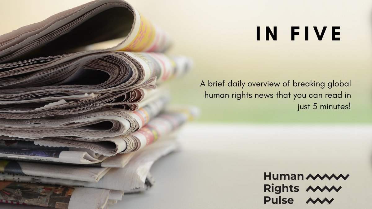 thread.Today’s  #InFive includes long-awaited progress in the campaign to waive intellectual property rules on COVID-19 vaccines, new measures to restrict information in Myanmar, and nine other human rights stories from around the world.
