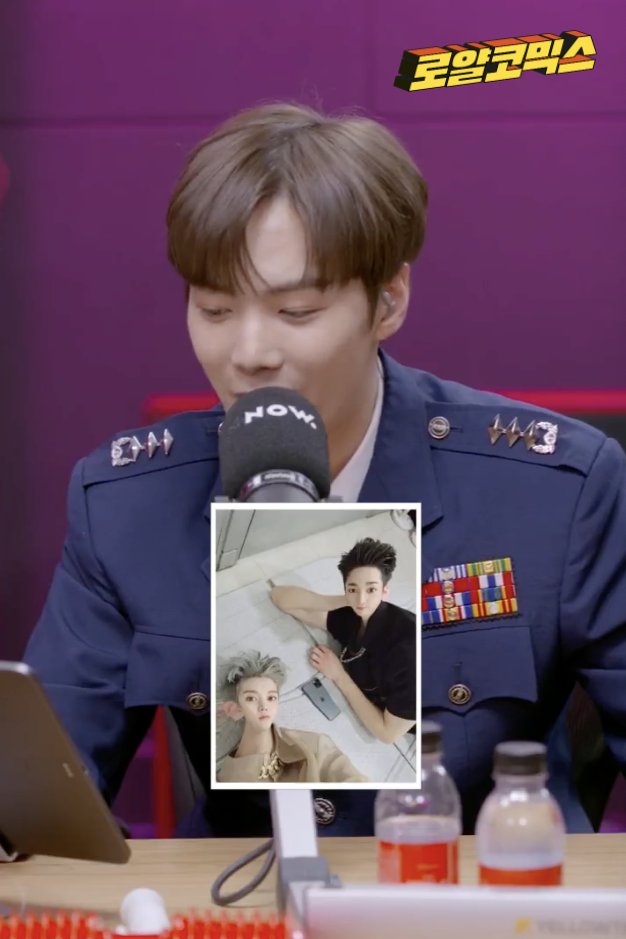 JR showed the photo that Ren posted of himself and Aron with the Mad Monster filter and said to give RonRen Monster lots of love as well X) #뉴이스트    #NUEST    #JR  #아론  #렌  @NUESTNEWS