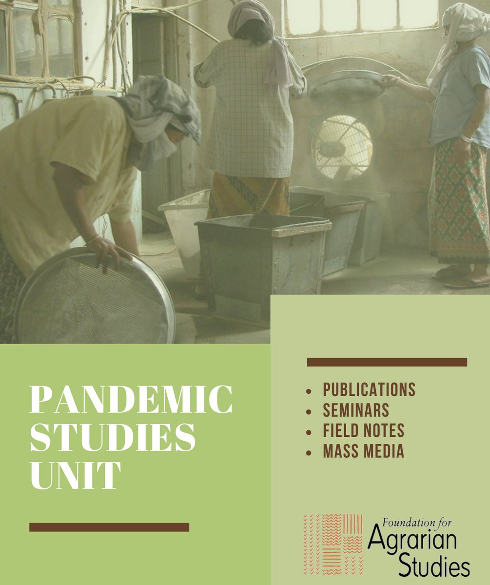 Follow this thread to see some of the Pandemic Studies Unit's findings.To explore our work, go here:  http://fas.org.in/pandemic-studies-unit/