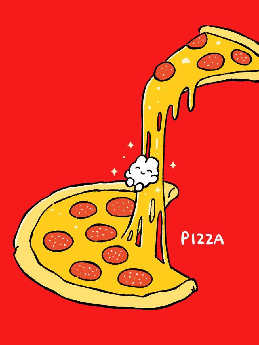 pizza food no humans pizza slice red background simple background sparkle  illustration images