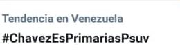 Siguela la etiqueta de hoyA las 0700 a.m YA es tendencia NACIONAL la etiqueta #ChavezEsPrimariasPSUV