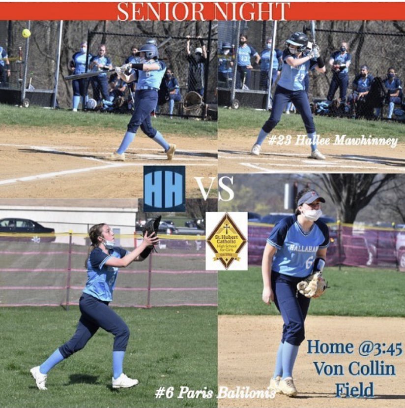 MicksSoftball's tweet photo. CALLING ALL FORMER PLAYERS &amp; ALUMNI.   Come out and support the last home game EVER.! ( reg season ). Come show some Hallahan Pride &amp; Spirit. https://t.co/dfV1hAeaJc