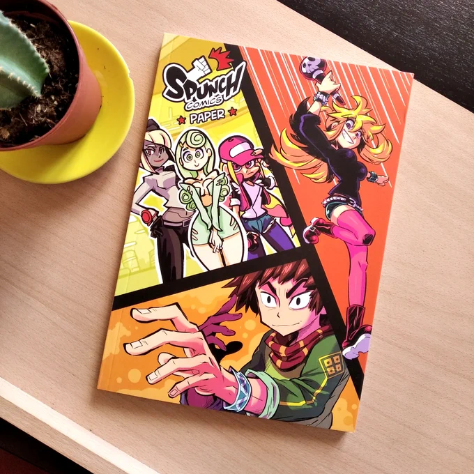 Il nous reste quelques exemplaires de l'artbook de notre collectif Spunch Comics (avec @Rafchu and @Game_B )  réalisé en 2017 !
100 pages (dont 1/3 en couleur) d'illustrations, de BD et de croquis ! 
17 x 24 cm

https://t.co/oCNqKHPxSC 