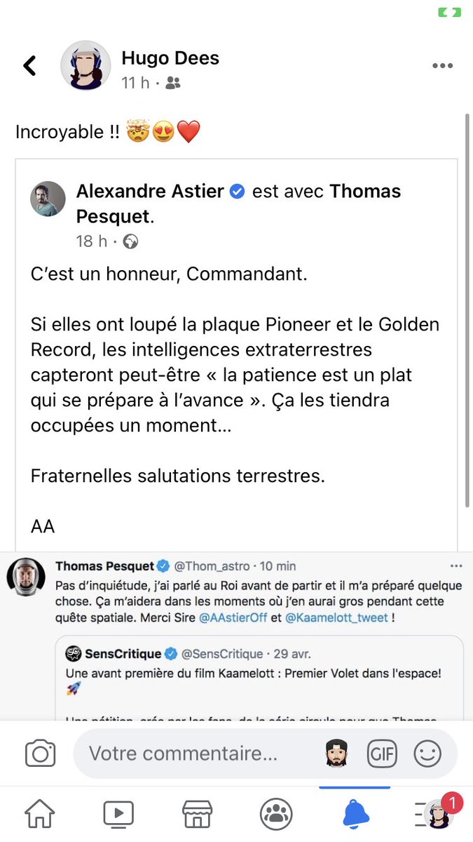 HugoDees's tweet image. Mais... Est ce que quelqu&apos;un connaît une personne plus géniale que cette homme ??? 😱😍💫 #Kaamelott @Kaamelott_tweet @AAstierOff 
#kaamelottdanslespace