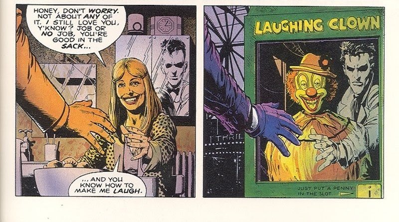 The narrative of The Killing Joke is non linear switching between the past and the present to reflect on the thematic Joker's backstory was inducing into his current actions subtly.(For convenience, I'll be referring to Flashback Joker as "Jack", credits to 1989 Batman).