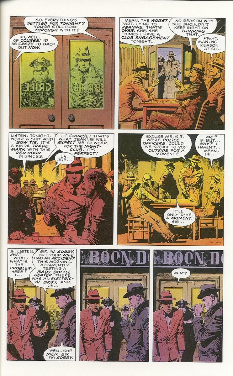 But then, tragedy strikes. On the day of the heist, a policeman informs Jack that his wife had an accident and passed away alongside the unborn baby. Jack is distraught at the news, and is disinterested in continuing with the plan since he doesn't need the money anymore.