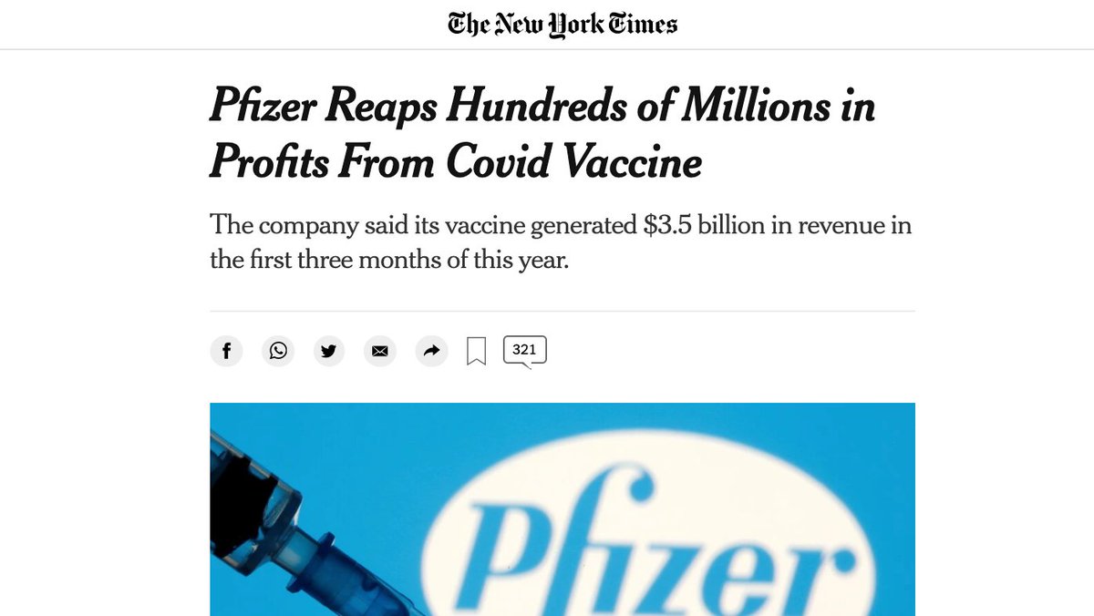 or that major pharma companies are going to refuse to commercialize technologies with huge potential rewards ($billions from massive orders) that have largely been de-risked by public + philanthropic efforts if they are only promised monopolies in US, EU and other HICs… 3/14