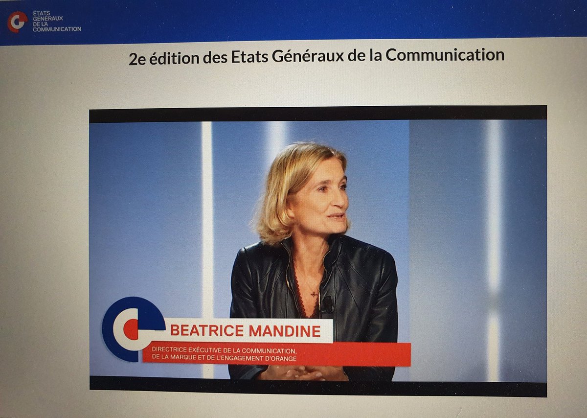 VeroniqueVacher's tweet photo. 2e édition Généraux de la #communication PI 7,8 du PIB pour 1€ dépensés la #communication= #croissance #rentabilité #orange une strat de marque #RSE #Recuperation des Tel 
Culture des marques la pub est un investissement #engagement
des jeunes #bienvenue
@BeaMandine #EGCOM2021 https://t.co/auY6oqdt11