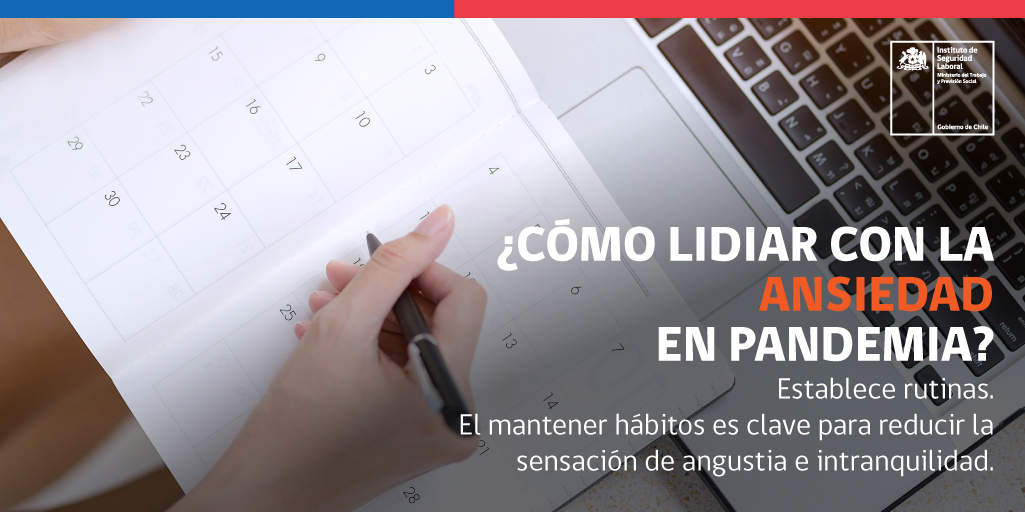📣 #PrevenciónISL: Si trabajas desde tu casa 🏠 💻, te recomendamos que tengas una rutina clara para que puedas controlar tu ansiedad. 😉