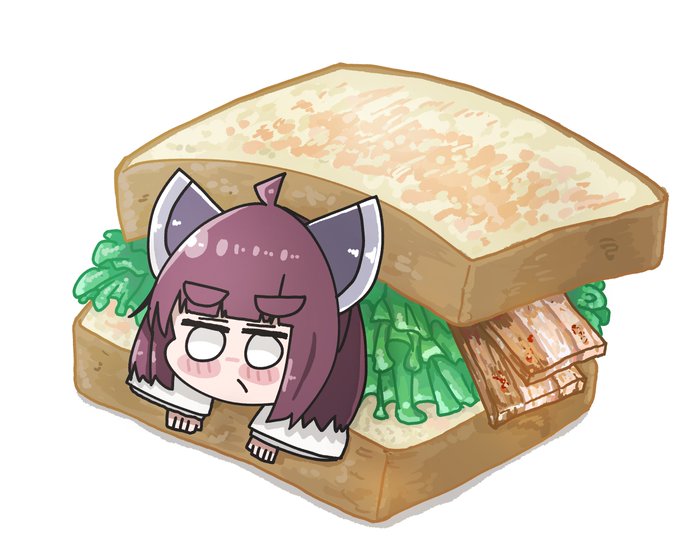 「ちびキャラ サンドイッチ」のTwitter画像/イラスト(古い順)
