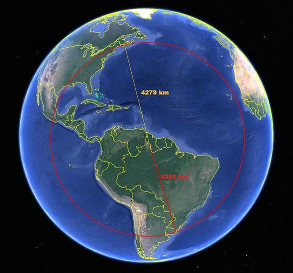 Étonnant ! Le point le plus au nord du Brésil est plus proche du Canada que le point le plus au sud du Brésil https://t.co/Ur0tTebI0v @Rainmaker1973 https://t.co/J9BJPWF5ug