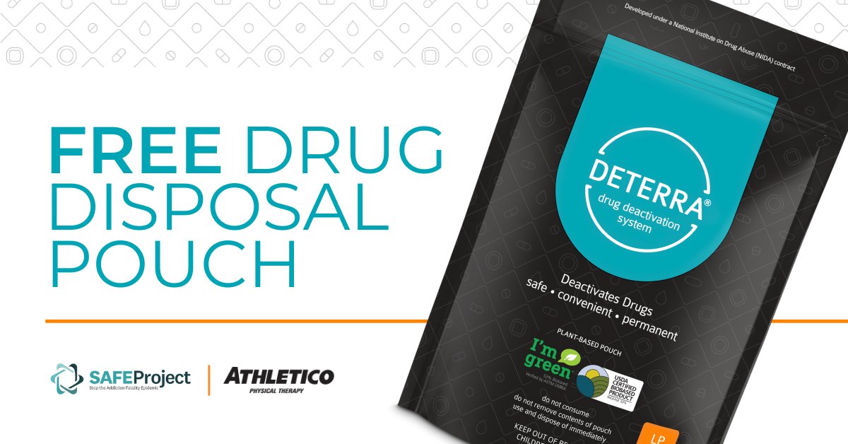 DeterraSystem's tweet photo. #NationalPreventionWeek starts Sunday! We’re continuing to give away free #Deterra Pouches through #PreventionWeek to help people across the country #preventdrugabuse. Learn more &amp; request a Pouch: https://t.co/iyxxv2ikS4 #GoneForGoodUS #SAFETogether #NPW2021 #athleticopt https://t.co/7P8ZKD0Ao2