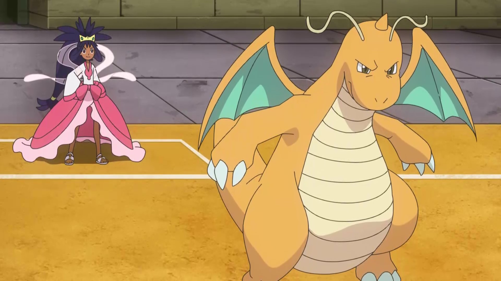 アニメ ポケットモンスター 公式 アニポケ ハイライト ポケモンワールドチャンピオンシップスのハイパークラス昇格をかけて アイリス と熱いドラゴンバトル サトシは カイリュー と ウオノラゴン アイリスはカイリューと オノノクス