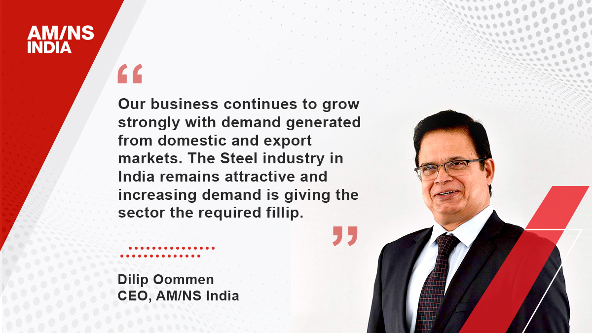 AMNSIndia's tweet photo. AM/NS India delivers a strong performance in Q1 (Jan to March, 21), reports EBITDA of $ 403m (vs $140m in Q1’20) - 188% growth. At the same time, it continues to do its best to support the nation in the #COVID battle. Read more https://t.co/KENns6jhhV
#AMNSIndiaWarAgainstCOVID https://t.co/ny2Tdo5ztI