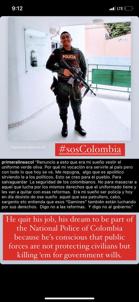 nattblancc's tweet photo. Translating in my opinion. #ColombiaAlertaRoja #ColombiaSOS #ColombianLivesMatter #ColombiaResiste https://t.co/KZX1J3XGVd