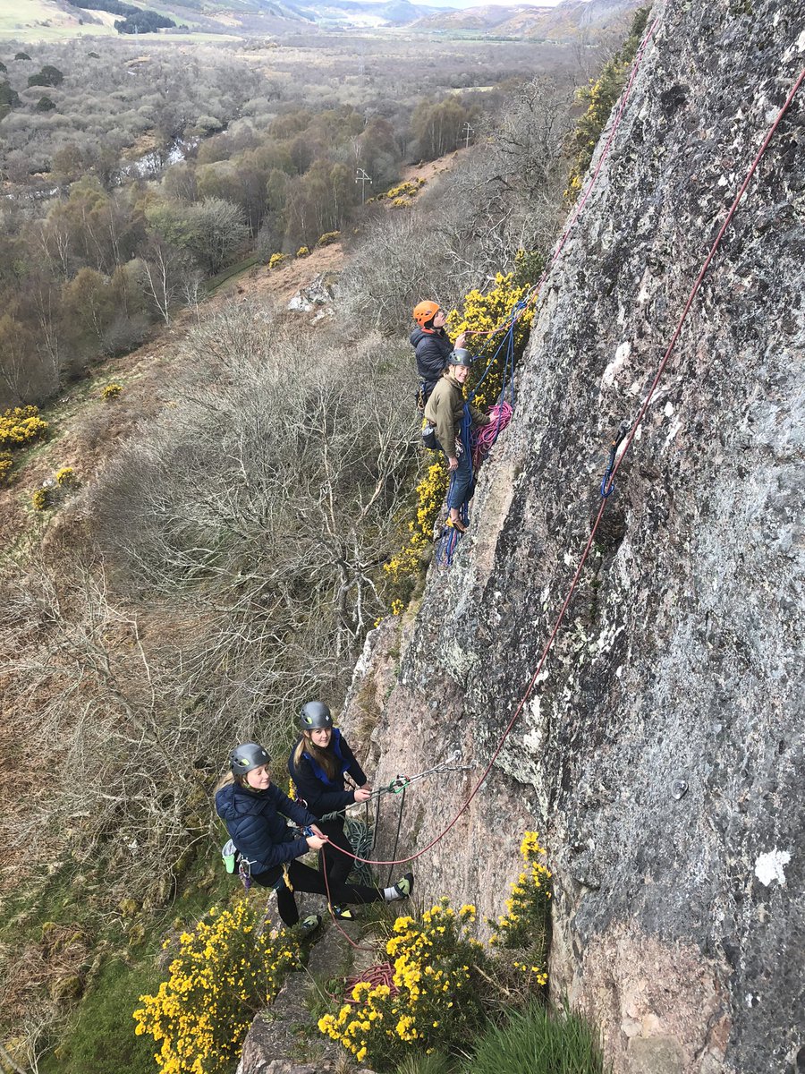 A great day multi pitch climbing for the <a href="/gordonstoun/">Gordonstoun</a> students.