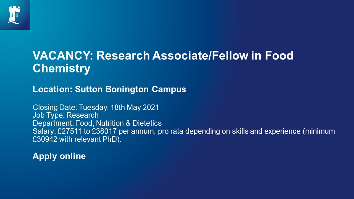 📢 Join our research team! 📢

We are recruiting a Research Associate/Fellow in #FoodChemistry for a short fixed term project developing and applying NIR based imaging methods for the characterisation of food quality/value traits. 

Find out more here ➡️ ow.ly/vE7f50EG7Tq