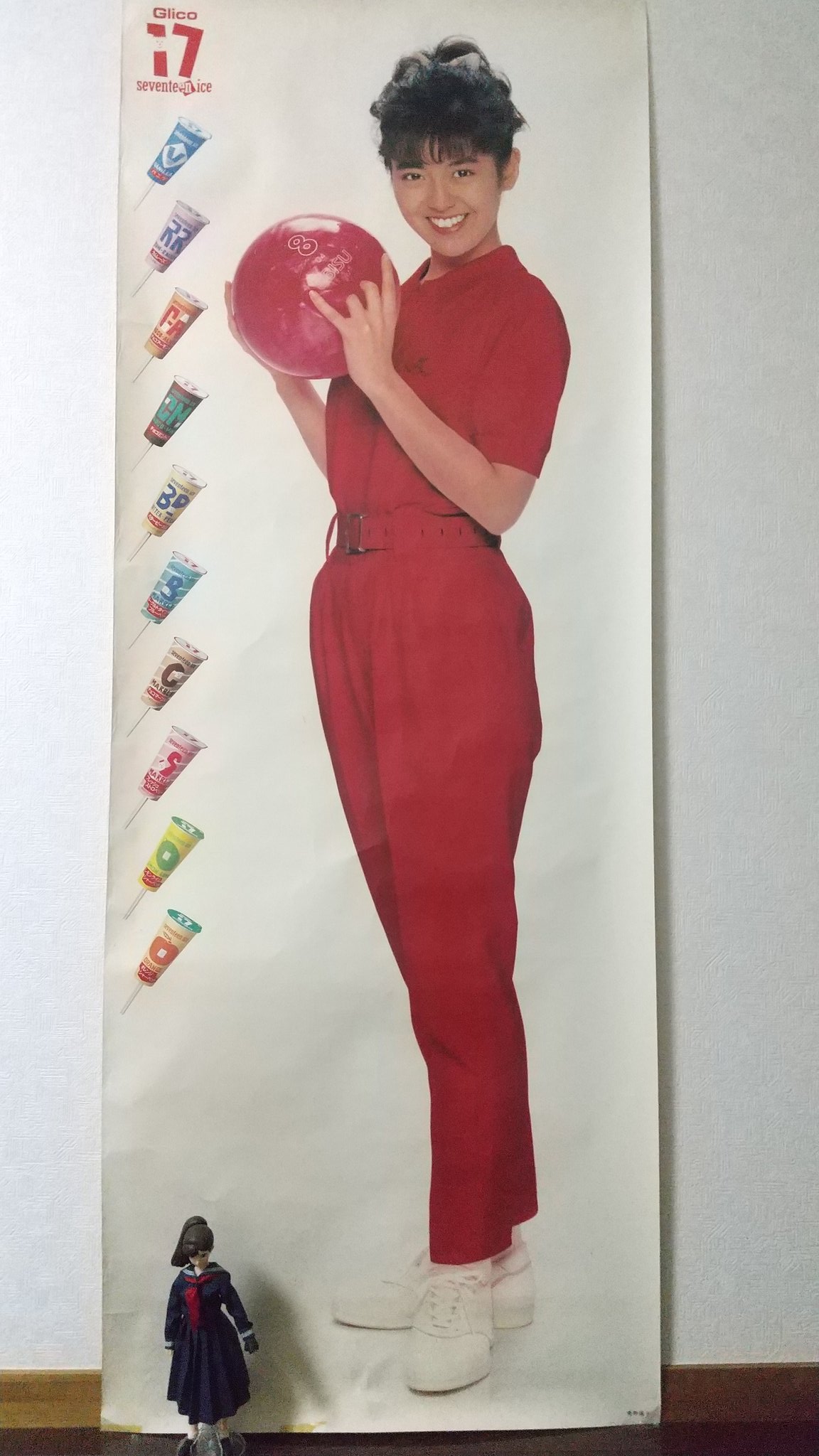 南野陽子 セブンティーンアイス 等身大ポスター